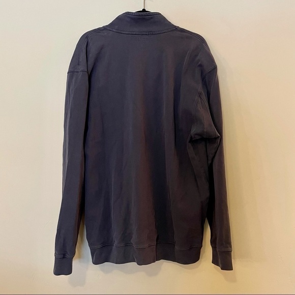 Duluth Trading Co Navy Blue No Good Lazy 1/4 Zip Sweatshirt - Picture 6 of 6